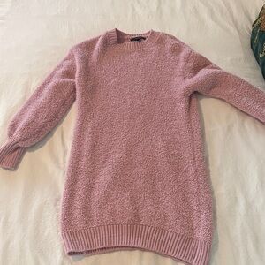 Cozy Pink Sweater dress